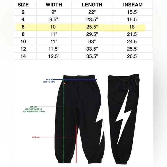 NEW [Aviator Nation] Sweats Casual Sweatpants Joggers in Neon Blue Youth 6 - Picture 12 of 13